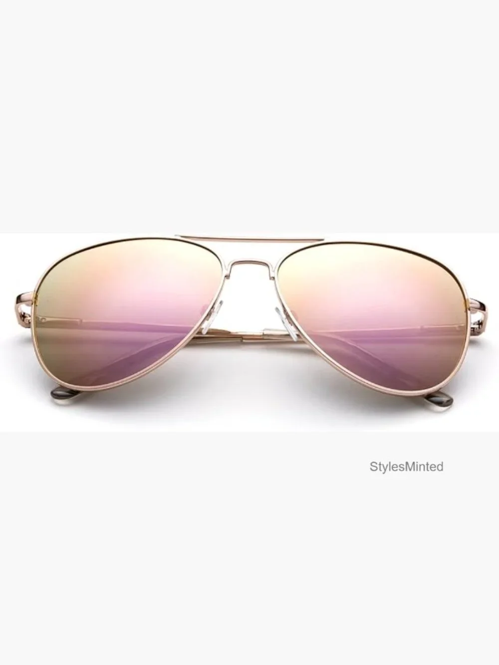 Stainless Steel Aviator Sunglasses - UV400 Polarized Lens Kids Teens
